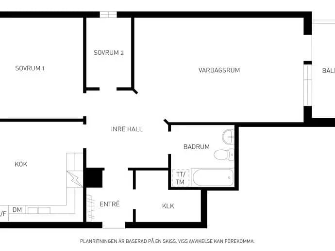 Floor plan for Söderberga Allé 8