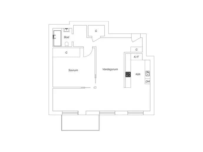 Floor plan for Ruddammsvägen 4