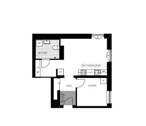 Planritning för Hagaesplanaden 73