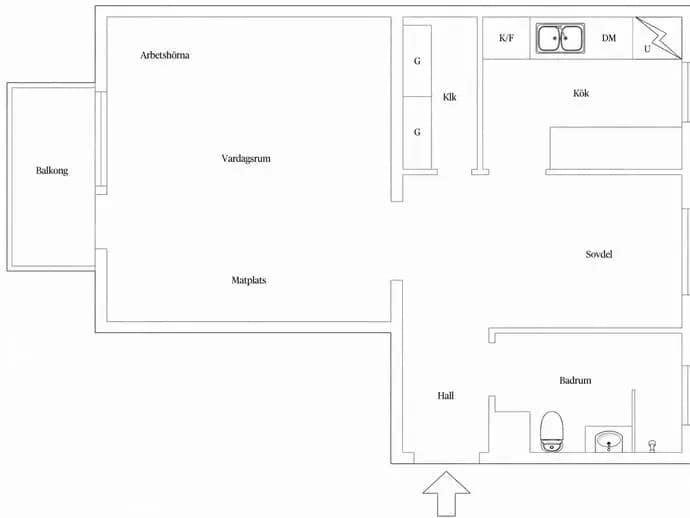 Floor plan for Riksbyvägen 6