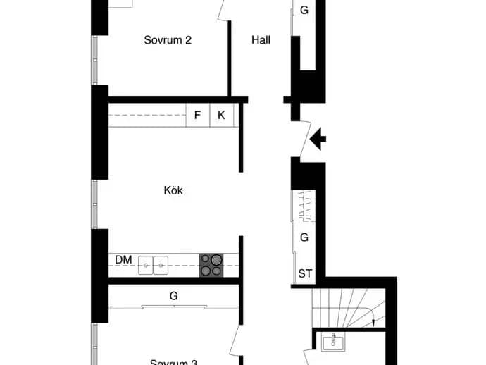 Floor plan for Hagaesplanaden 75