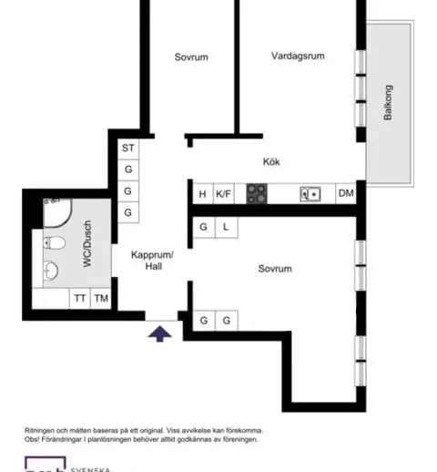 Floor plan for Styresman Sanders väg 4