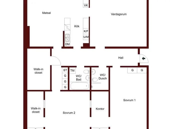Planritning för Tulegatan 46