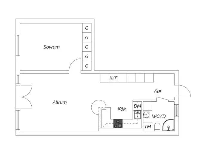 Floor plan for Störtloppsvägen 8