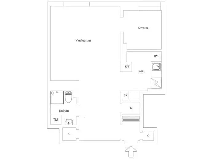 Floor plan for John Ericssonsgatan 18