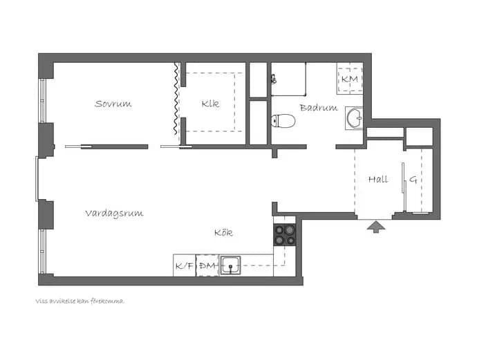 Floor plan for Norrbackagatan 49A