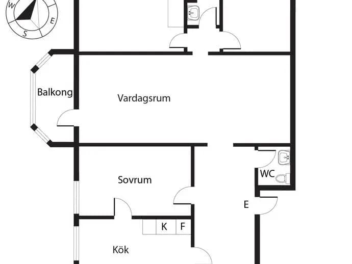 Floor plan for Molkomsbacken 24, 1tr