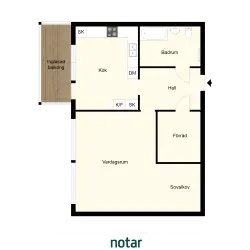 Floor plan for Vårholmsbackarna 80