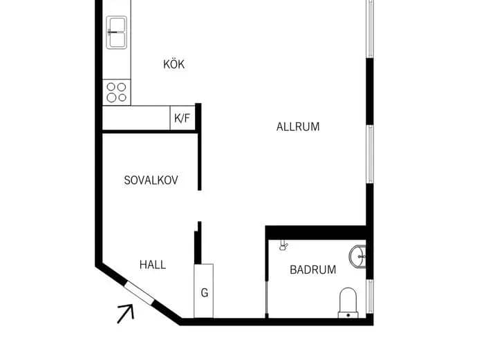 Floor plan for Ellen Keys gata 33