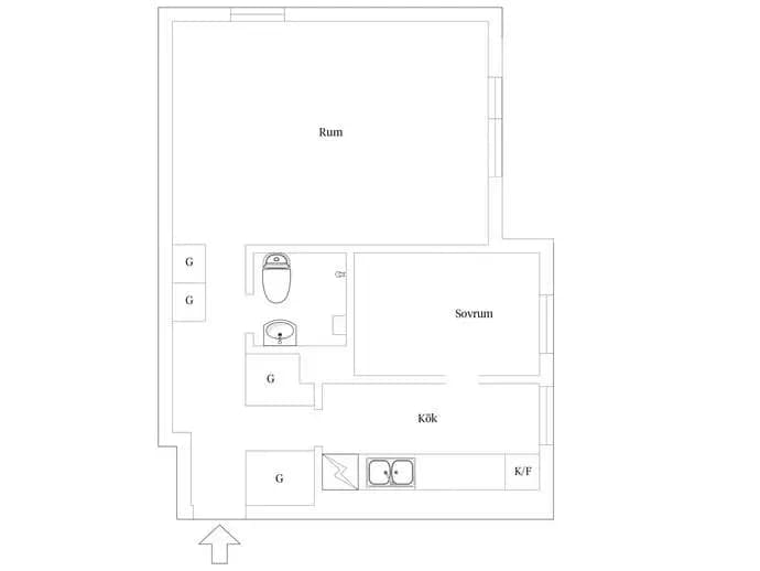 Floor plan for Klintbacken 1