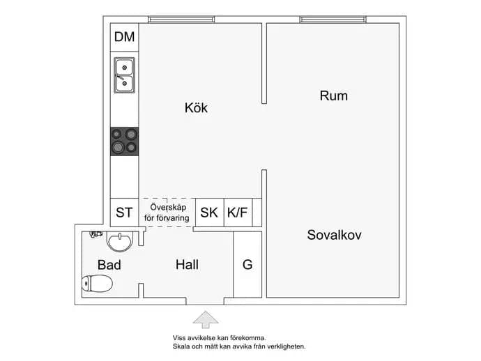 Floor plan for Knektvägen 15