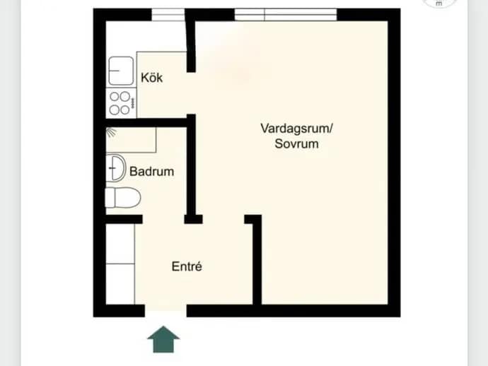 Floor plan for Kubbegatan 20