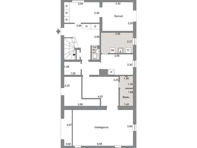 Floor plan for Fiskebyvägen 15