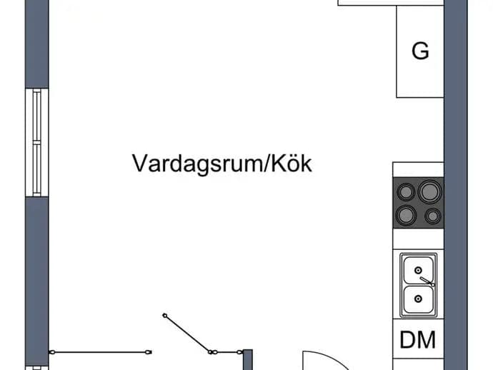 Planritning för Hagelstavägen 16A