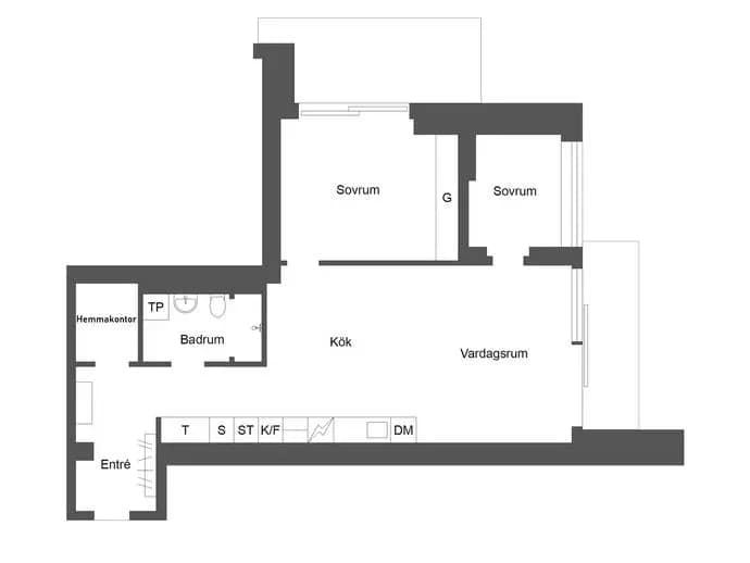 Floor plan for Torsplan 8