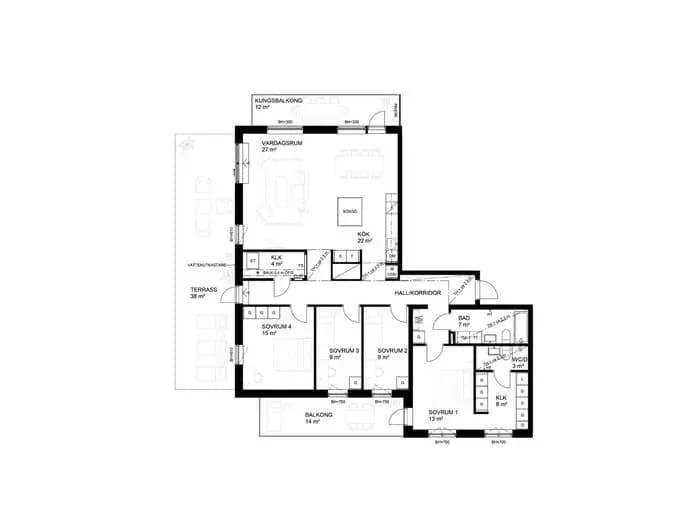 Floor plan for Kellgrensgatan