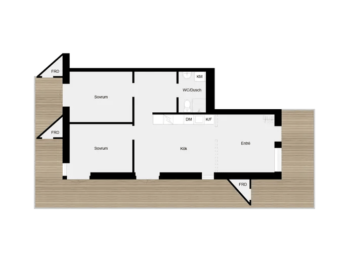 Floor plan for Kungssätravägen 18, vån 7/7