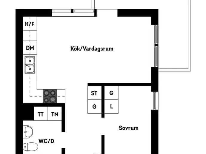 Floor plan for Sandstuguvägen 24