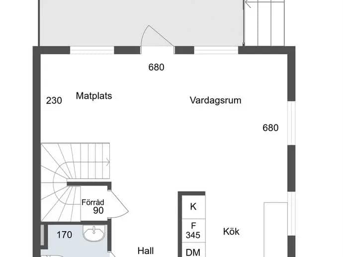 Floor plan for Lövholmenvägen 29B