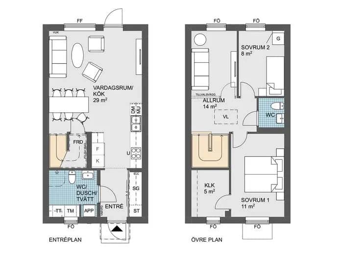 Floor plan for Södra Parkbygatan