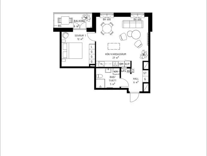 Floor plan for Lakegatan