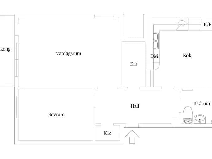Floor plan for Slättadammsgatan 7D