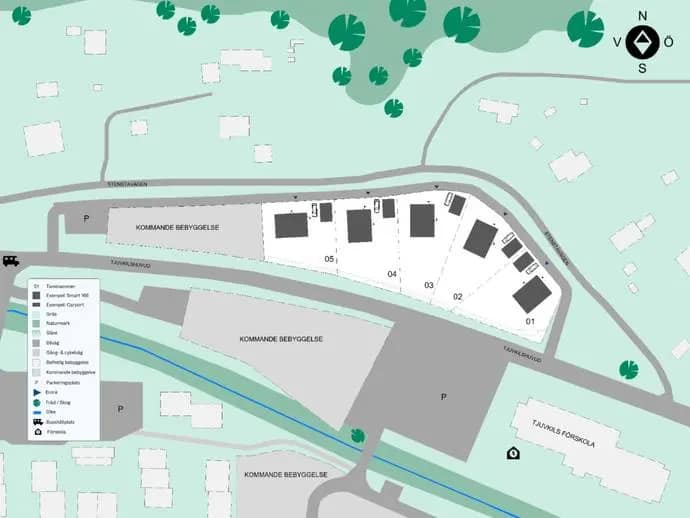 Planritning för Tjuvkils Hamnväg 22