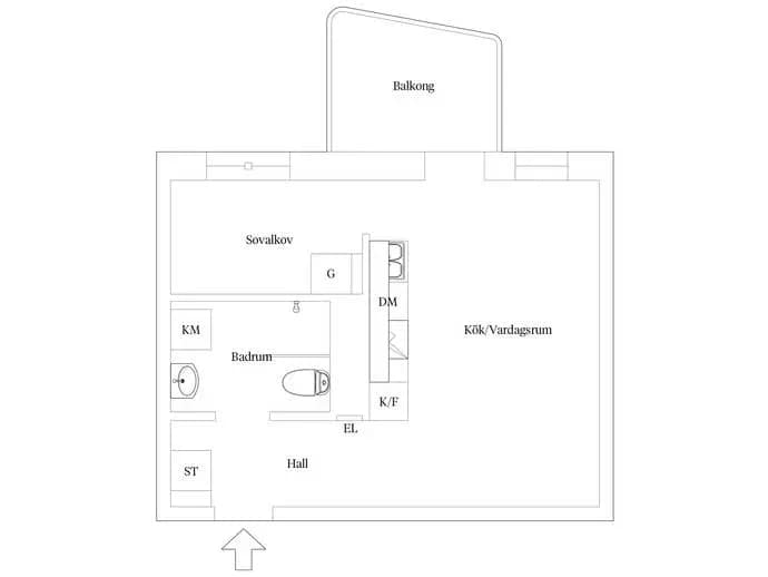 Floor plan for Onyxgatan 4