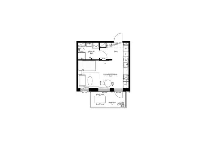 Planritning för Hugingatan 36