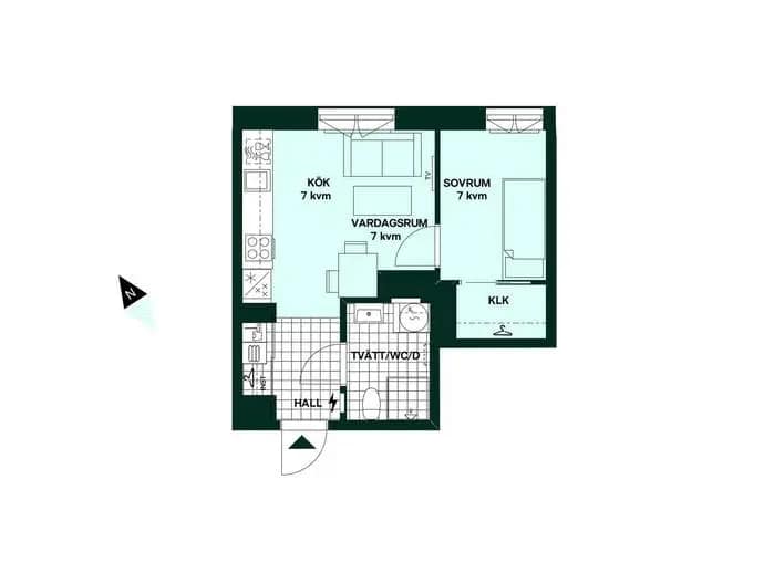 Planritning för Fyrisvallsgatan 2D