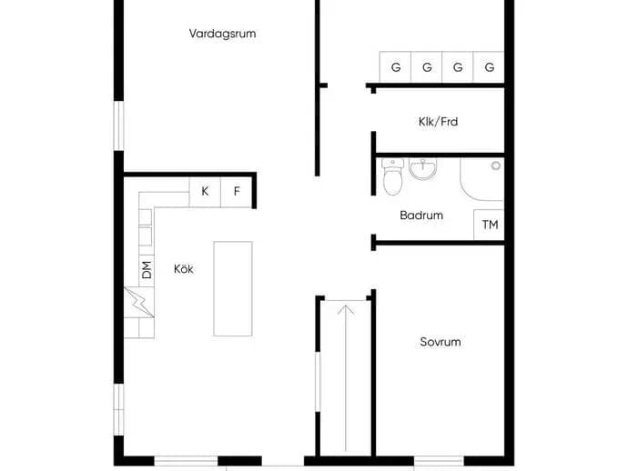 Floor plan for Daniels väg 145