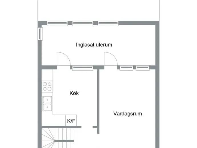 Planritning för Hägergatan 100