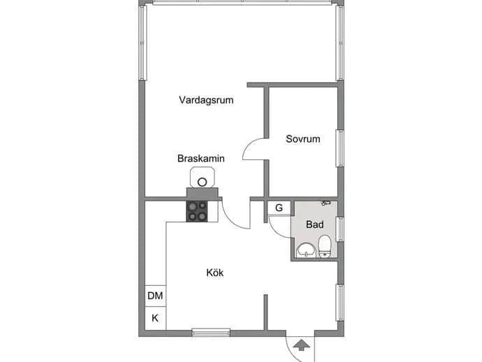 Floor plan for Kusfors 15