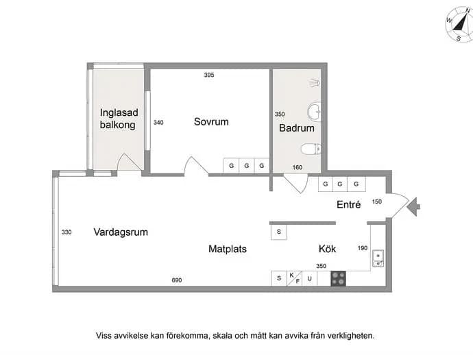 Floor plan for Fabriksgatan 31