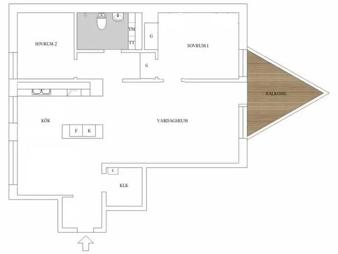 Floor plan for Krakel Spektakels gata 2