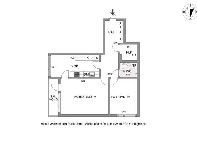 Planritning för Spelvägen 3