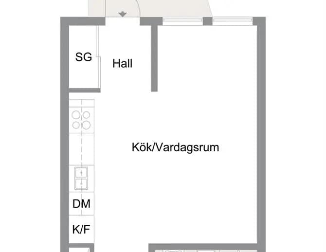 Floor plan for Södra Tennisgränd 3