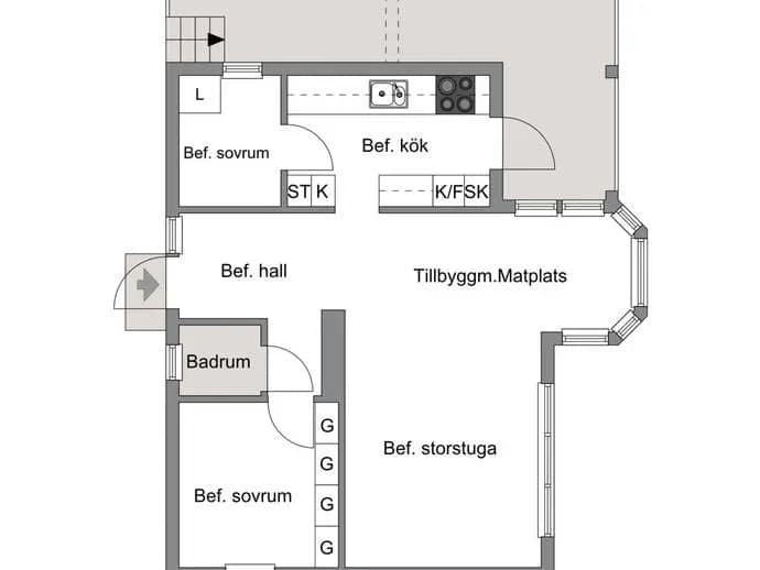 Planritning för SVAMPVÄGEN 5