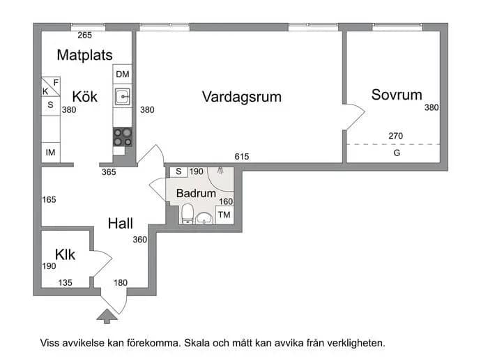 Floor plan for Noachsgatan 14B