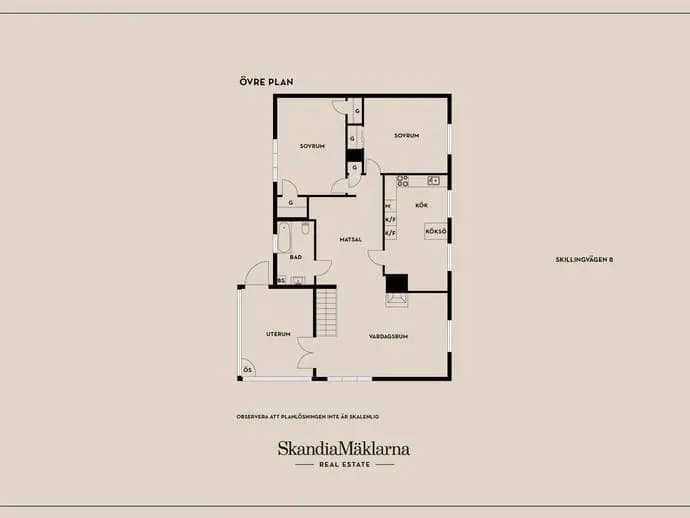 Floor plan for Skillingvägen 8