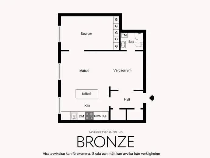 Floor plan for Rörstrandsgatan 19