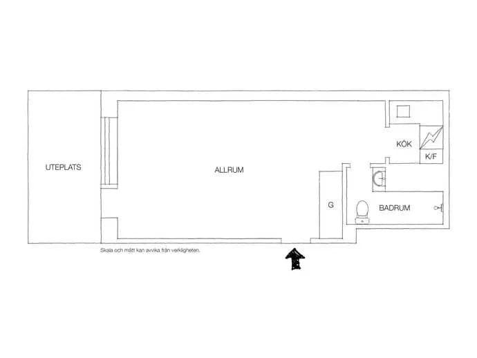 Floor plan for Grev Turegatan 25