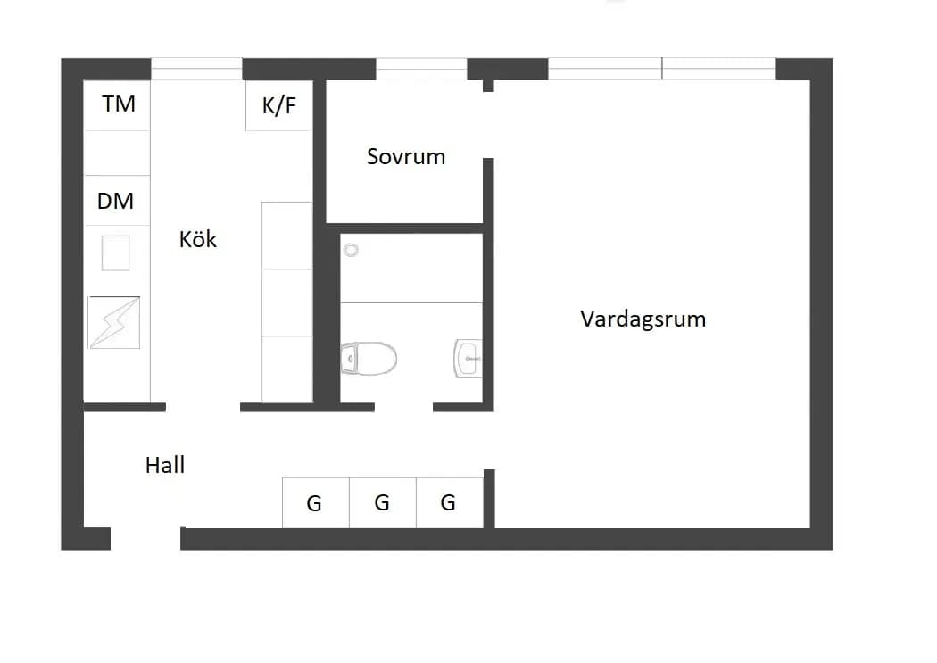 Floor plan for Lillkalmarvägen 3