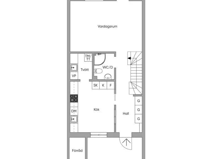 Floor plan for Ekstocksvägen 45