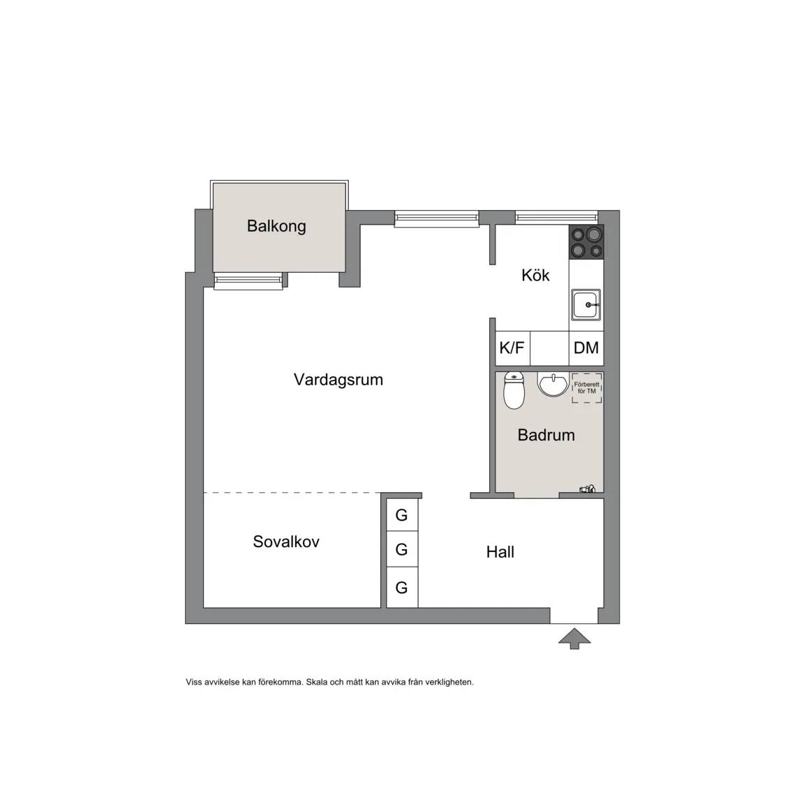 Floor plan for Kungstensgatan 57