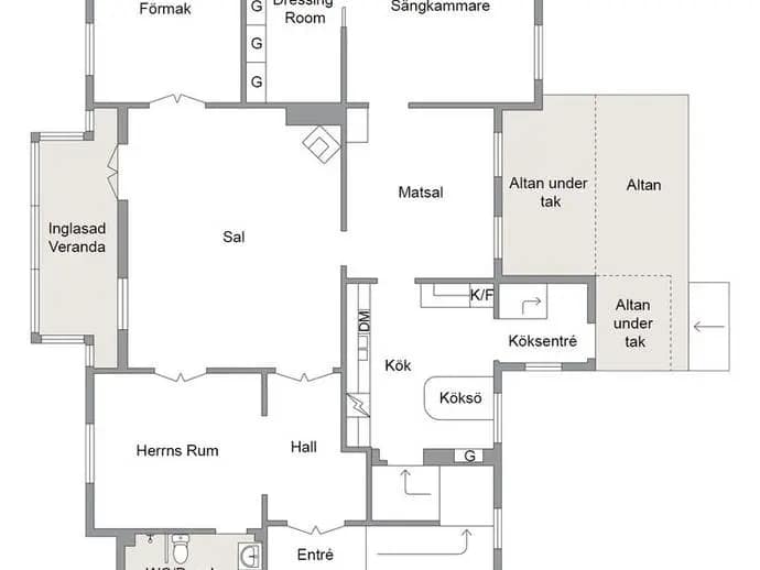 Floor plan for Prinsgatan 10