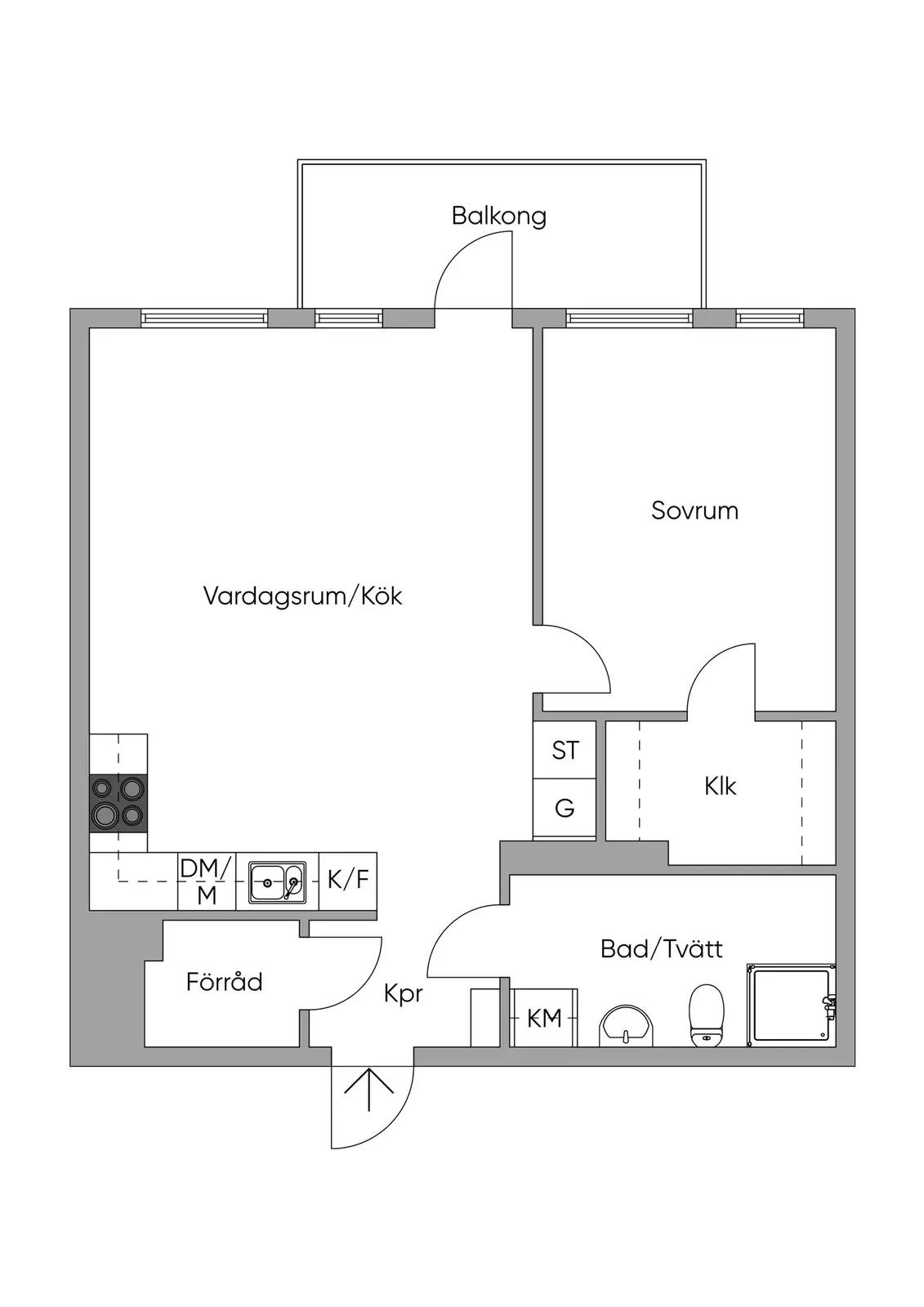 Floor plan for Drivbänksvägen 11A