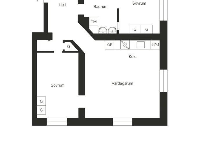 Planritning för Birger Jarlsgatan 115B