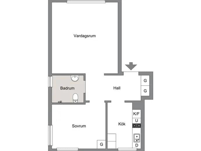 Floor plan for Minnebergsvägen 21