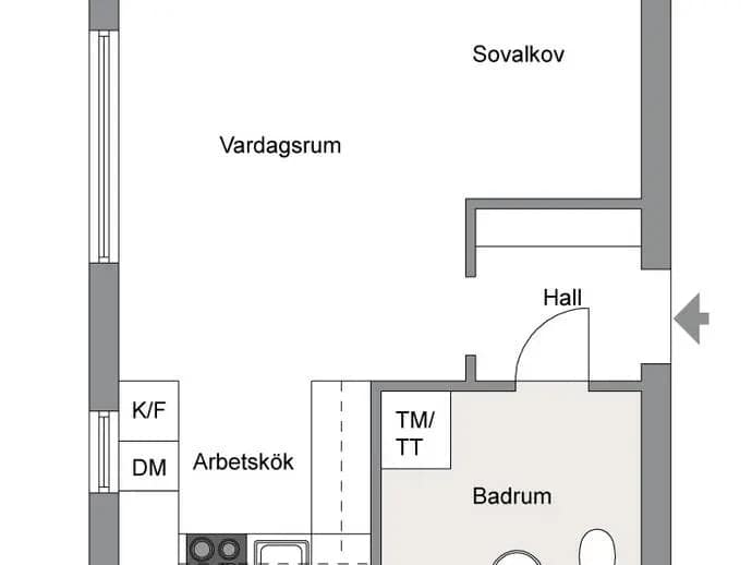 Floor plan for Doktor Widerströms gata 60, 2 tr